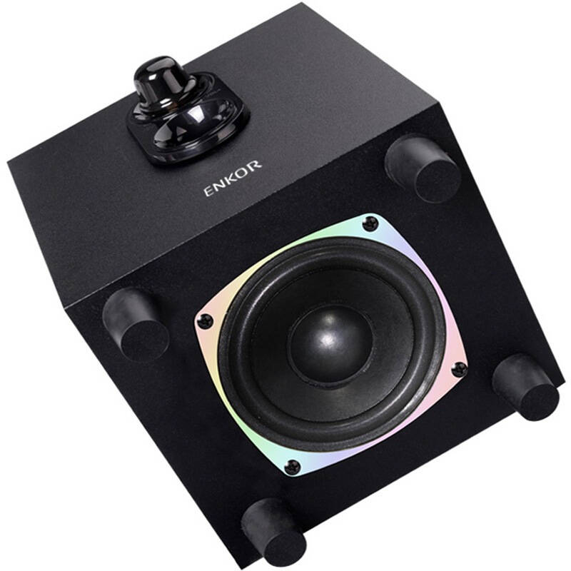 恩科(ENKOR)E300 臺(tái)式筆記本2.1電腦音響低音炮 有源多媒體木質(zhì)迷你音箱 - 京東